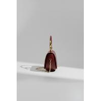 KADIN GOLD DETAYLI BORDO EL ÇANTASI