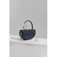 KADIN GOLD DETAYLI LACİVERT EL ÇANTASI