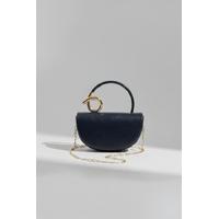 KADIN GOLD DETAYLI LACİVERT EL ÇANTASI