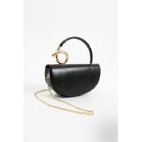 KADIN GOLD DETAYLI SİYAH EL ÇANTASI