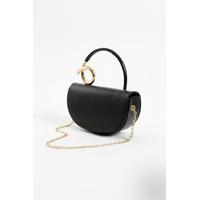 KADIN GOLD DETAYLI SİYAH EL ÇANTASI